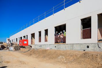 Estado de las obras de la escuela