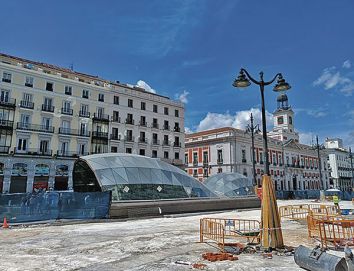 El entorno de la Puerta del Sol en obras