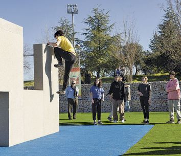 Un momento de la exhibicin de Circo Diverso