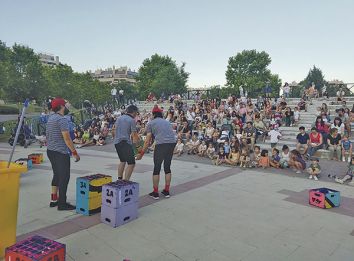 Uno de los espectculos infantiles del ao pasado en el parque Lola Camarena