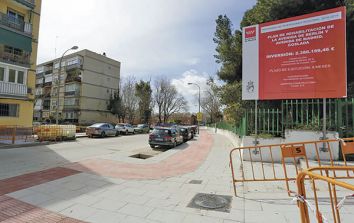 Zona en la que se estn realizando las obras