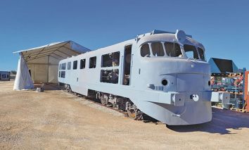 La locomotora que se est rehabilitando en estos momentos